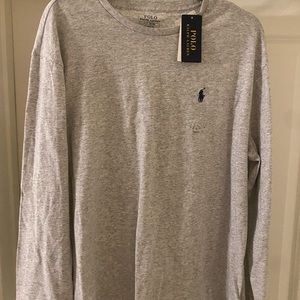 NWT Light gray long sleeve crew neck shirt from Polo by Ralph Lauren